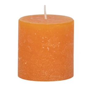 Bougies unies Weizenkorn Ø 66 mm – 4 pièces -7 cm-Mandarin