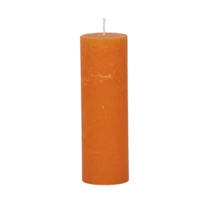 Bougies unies Weizenkorn Ø 66 mm – 4 pièces -Mandarin-21 cm