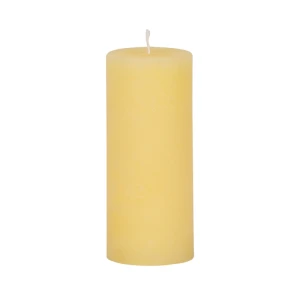 Bougies unies Weizenkorn Ø 66 mm – 4 pièces -16 cm-Pastellgelb