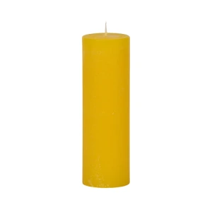Bougies unies Weizenkorn Ø 66 mm – 4 pièces -21 cm-Zitrone
