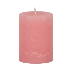 Bougies unies Weizenkorn Ø 66 mm – 4 pièces -7 cm-Blassrosa