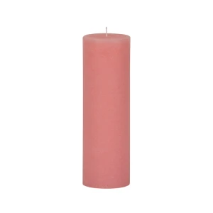 Bougies unies Weizenkorn Ø 66 mm – 4 pièces -21 cm-Blassrosa