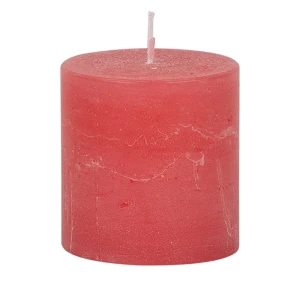 Bougies unies Weizenkorn Ø 66 mm – 4 pièces -7 cm-Coral