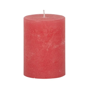 Bougies unies Weizenkorn Ø 66 mm – 4 pièces -9 cm-Coral