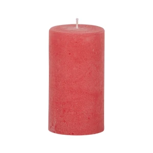 Bougies unies Weizenkorn Ø 66 mm – 4 pièces -12 cm-Coral