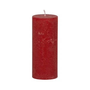 Bougies unies Weizenkorn Ø 66 mm – 4 pièces -Karminrot-16 cm