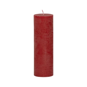 Bougies unies Weizenkorn Ø 66 mm – 4 pièces -Karminrot-21 cm