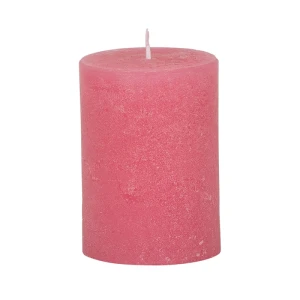 Bougies unies Weizenkorn Ø 66 mm – 4 pièces -Rosa-9 cm