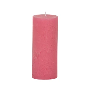 Bougies unies Weizenkorn Ø 66 mm – 4 pièces -Rosa-16 cm