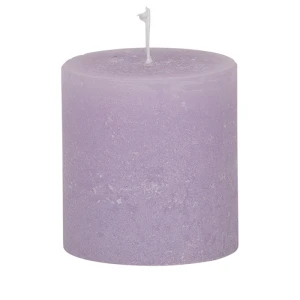 Bougies unies Weizenkorn Ø 66 mm – 4 pièces -7 cm-Flieder