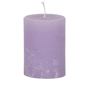 Bougies unies Weizenkorn Ø 66 mm – 4 pièces -9 cm-Flieder