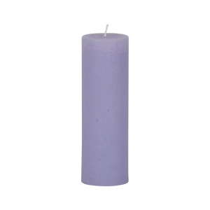 Bougies unies Weizenkorn Ø 66 mm – 4 pièces -21 cm-Hellviolett