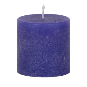 Bougies unies Weizenkorn Ø 66 mm – 4 pièces -9 cm-Schwertlilie