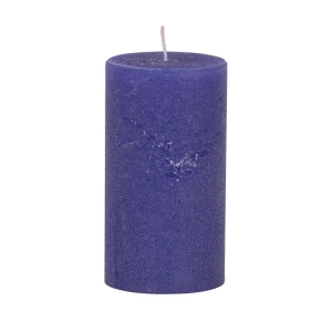 Bougies unies Weizenkorn Ø 66 mm – 4 pièces -12 cm-Schwertlilie