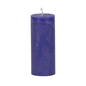 Bougies unies Weizenkorn Ø 66 mm – 4 pièces -16 cm-Schwertlilie