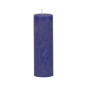 Bougies unies Weizenkorn Ø 66 mm – 4 pièces -21 cm-Schwertlilie