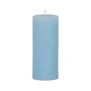 Bougies unies Weizenkorn Ø 66 mm – 4 pièces -Eisblau-16 cm