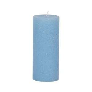 Bougies unies Weizenkorn Ø 66 mm – 4 pièces -16 cm-Babyblau