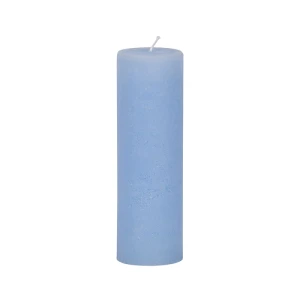Bougies unies Weizenkorn Ø 66 mm – 4 pièces -21 cm-Babyblau