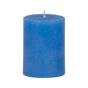 Bougies unies Weizenkorn Ø 66 mm – 4 pièces -9 cm-Himmelblau