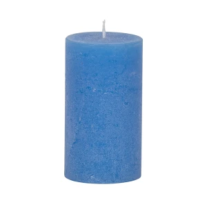 Bougies unies Weizenkorn Ø 66 mm – 4 pièces -Himmelblau-12 cm