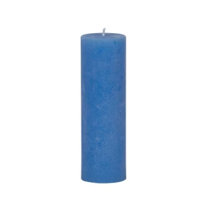 Bougies unies Weizenkorn Ø 66 mm – 4 pièces -Himmelblau-21 cm