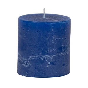 Bougies unies Weizenkorn Ø 66 mm – 4 pièces -7 cm-Royalblau