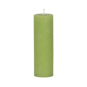 Bougies unies Weizenkorn Ø 66 mm – 4 pièces -Lindengrün-21 cm