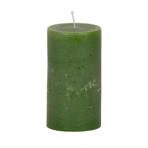 Bougies unies Weizenkorn Ø 66 mm – 4 pièces -Moosgrün-12 cm