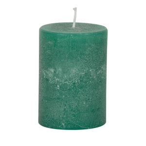 Bougies unies Weizenkorn Ø 66 mm – 4 pièces -9 cm-Seegrün
