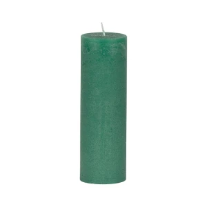 Bougies unies Weizenkorn Ø 66 mm – 4 pièces -21 cm-Seegrün