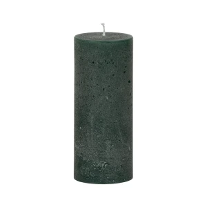 Bougies unies Weizenkorn Ø 66 mm – 4 pièces -16 cm-Tannengrün