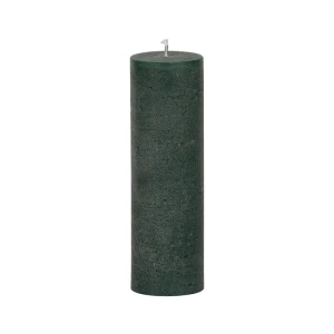 Bougies unies Weizenkorn Ø 66 mm – 4 pièces -Tannengrün-21 cm