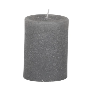 Bougies unies Weizenkorn Ø 66 mm – 4 pièces -9 cm-Steingrau