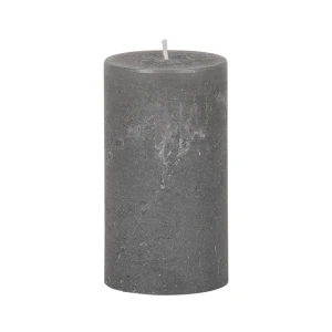 Bougies unies Weizenkorn Ø 66 mm – 4 pièces -Steingrau-12 cm