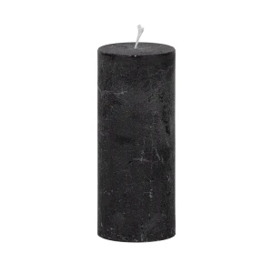 Bougies unies Weizenkorn Ø 66 mm – 4 pièces -Schwarz-16 cm
