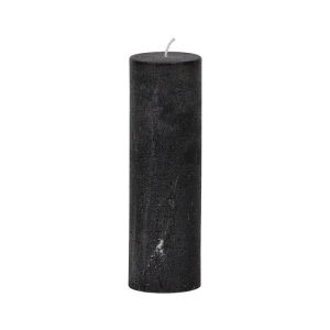 Bougies unies Weizenkorn Ø 66 mm – 4 pièces -Schwarz-21 cm