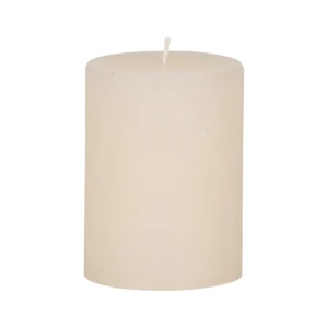 Bougies unies Weizenkorn Ø 66 mm – 4 pièces -9 cm-Elfenbein