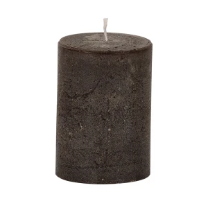 Bougies unies Weizenkorn Ø 66 mm – 4 pièces -9 cm-Schokolade