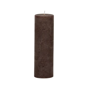 Bougies unies Weizenkorn Ø 66 mm – 4 pièces -21 cm-Schokolade