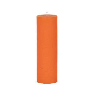 Bougies unies Weizenkorn Ø 66 mm – 4 pièces -21 cm-Dunkelorange