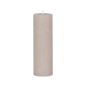 Bougies unies Weizenkorn Ø 66 mm – 4 pièces -21 cm-Alabastergrau