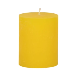 Bougies unies Weizenkorn Ø 80 mm – de 1 à 4 pièces -Zitrone-10 cm