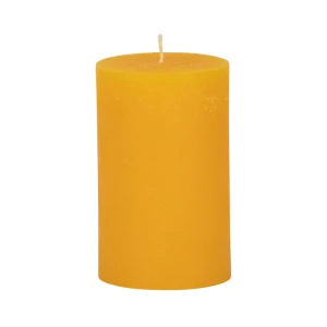 Bougies unies Weizenkorn Ø 80 mm – de 1 à 4 pièces -Sonnengelb-13 cm