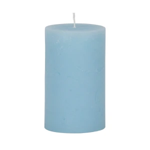 Bougies unies Weizenkorn Ø 80 mm – de 1 à 4 pièces -Eisblau-13 cm