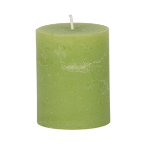 Bougies unies Weizenkorn Ø 80 mm – de 1 à 4 pièces -Lindengrün-10 cm