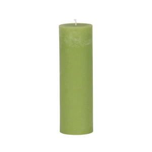 Bougies unies Weizenkorn Ø 80 mm – de 1 à 4 pièces -Lindengrün-25 cm