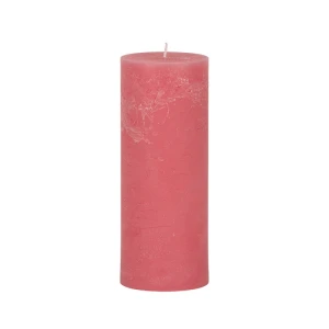 Bougie unie Weizenkorn Ø 90 mm – de 1 à 4 pièces -Rosa-24 cm