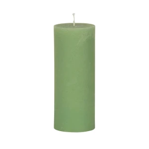 Bougie unie Weizenkorn Ø 90 mm – de 1 à 4 pièces -Lindengrün-24 cm