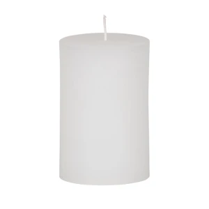 Bougie unie Weizenkorn Ø 90 mm – de 1 à 4 pièces -Weiss-14 cm